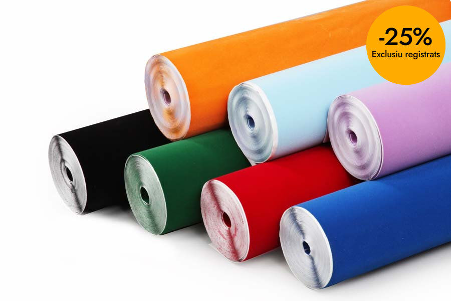 Forro adhesivo flocado Aironfix rollo 0,45x10m azul