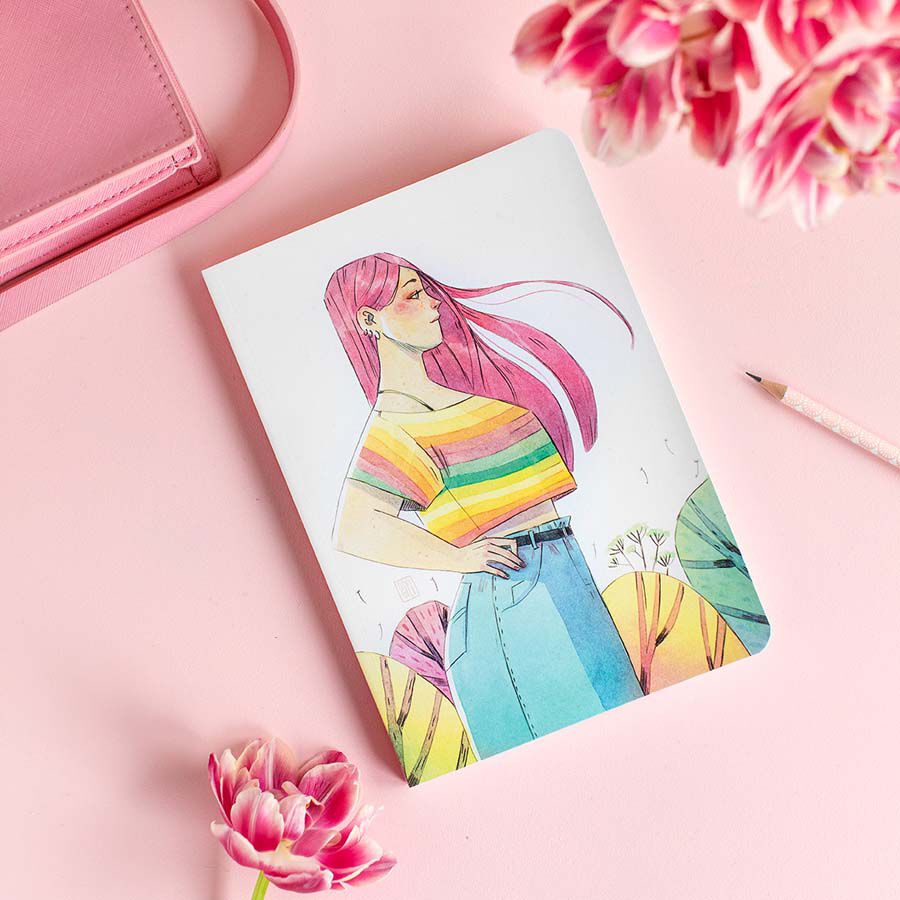 Libreta A5 Esther Gili Pink