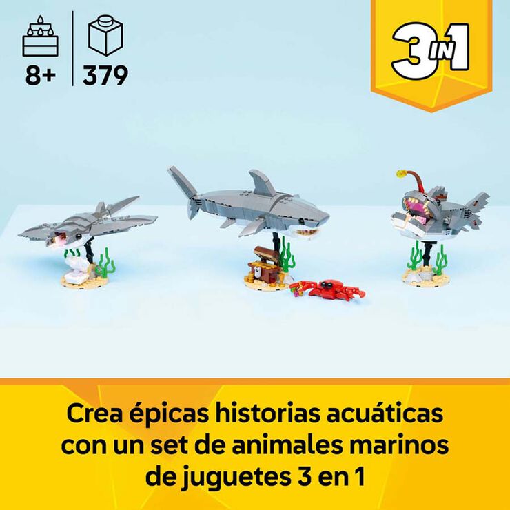 LEGO® LEGO Creator Ferotge Tauró amb Cofre del Tresor 31381