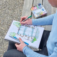 Retoladors doble punta Staedtler pastel 12 colors