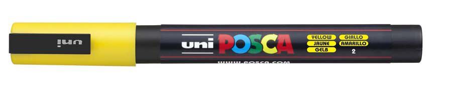Rotulador Posca PC-3M amarillo