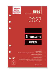 Recambio Finocam Open 500 122x168 Semana Vista Castellano Azul 2027