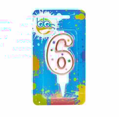 Espelma Aniversari nº6 Macadamia Bs