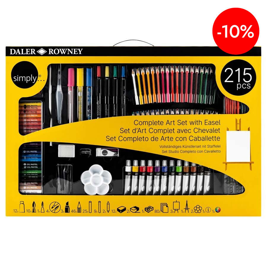 Set Daler Rowney Simply Completo 215 piezas