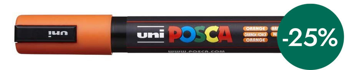 Rotulador Posca PC-5M 1,8-2,5mm raranja