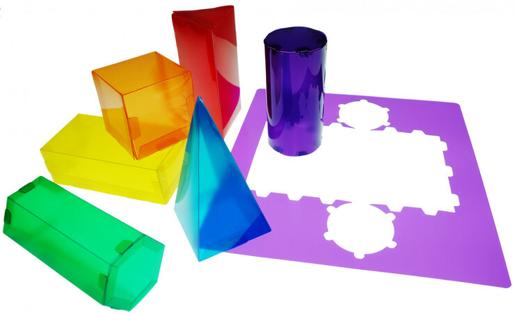 Formas geométricas Translúcidas 3D Henbea