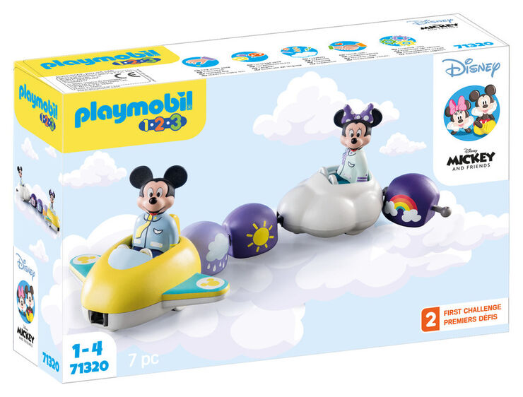 Playmobil 123 Mickey y Minnie Tren Nube 71320
