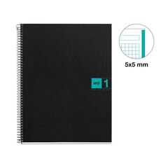 Notebook 1 Miquelrius A4 80 fulls 5x5 turquesa