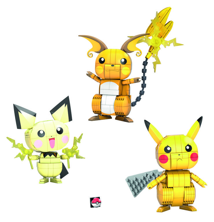 Mega Construx Pokémon Pichu/Pikachu/Raichu