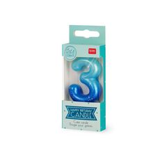 Espelma Legami verd/blau núm.3