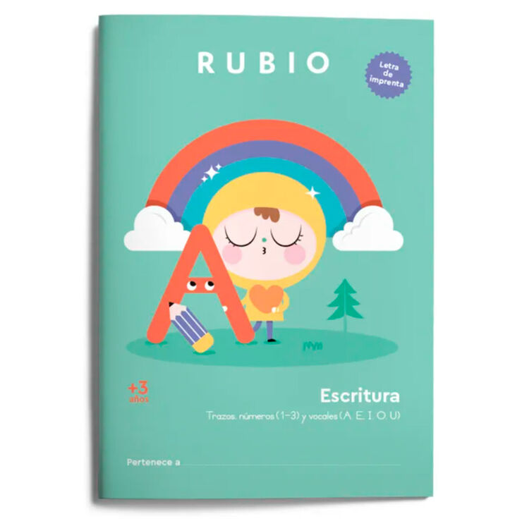 Escritura con letra de imprenta (+3 años)