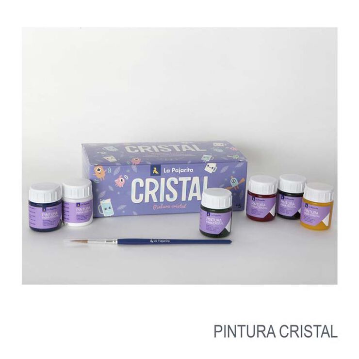 Kit De Pintura Acrílica Para Vidrio Y Cerámica Con 6 Pincele