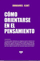 CÓMO ORIENTARSE EN EL PENSAMIENTO CÓMO ORIENTARSE EN EL PENSAMIENTO