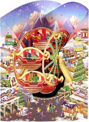 Postal Swing Navidad Mercado de Navidad