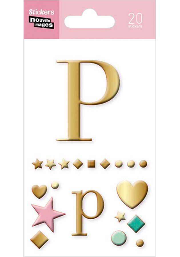 Stickers Draeger Letra P 20u