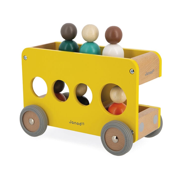 Autob&uacute;s escolar de madera
