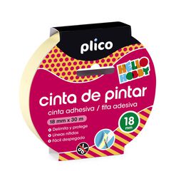 Cinta para pintar Plico 18mmx3m