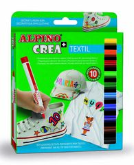 Retoladors per a roba Alpino Crea 10 colors