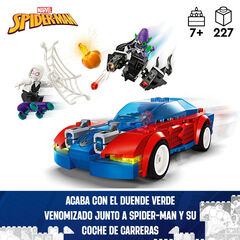 LEGO®  Super Herois Cotxe de Carreres de Spider-Man i Follet Verd Venomitzat 76279