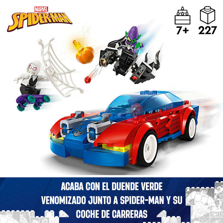 LEGO® Super Heroes Coche de Carreras de Spider-Man y Duende Verde Venomizado 76279
