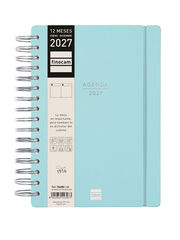 Agenda Finocam Haiku D&iacute;a P&aacute;gina 2027 Castellano Azul