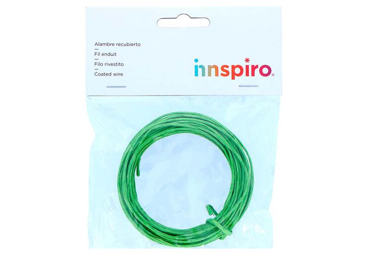 Hilo Aluminio Papel Innspiro verde 3mm 10m