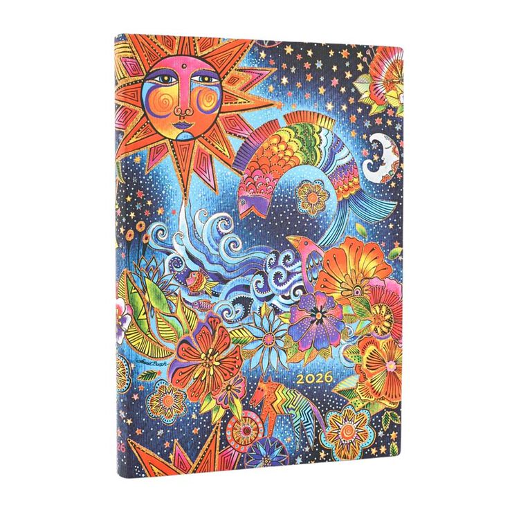 Agenda Paperblanks Flexi Màgia Celeste Midi apaïsada setm/vista cas 2026