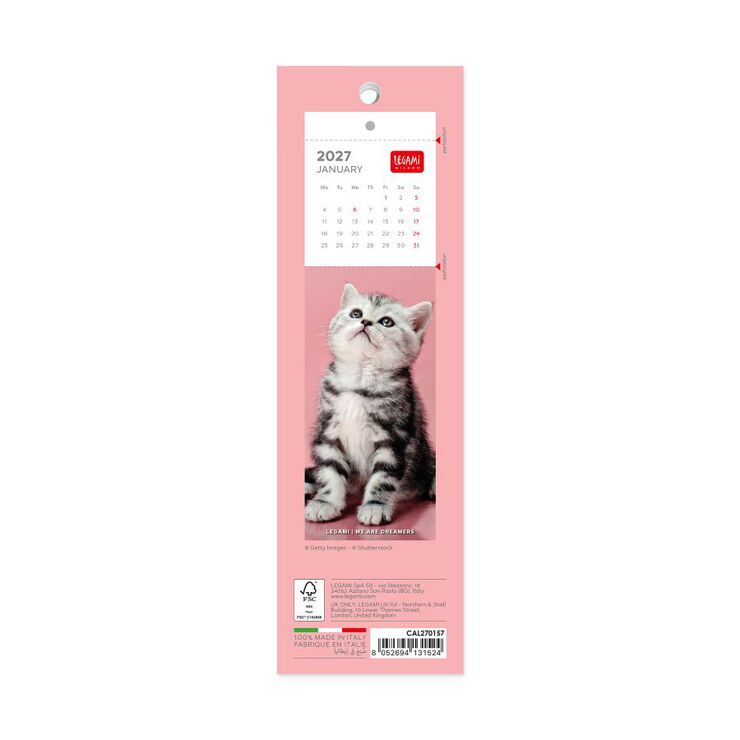 Calendario Legami Sobremesa Marca P&aacute;ginas Kittens Multiling&uuml;e 2027