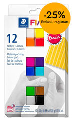 Pasta para modelar Fimo Soft 300g basic 12 colores