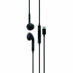 Auriculares USB DCU Tipo C Stéreo Negro