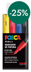 Estuche Rotuladores Posca PC-1M Basic 4 colores
