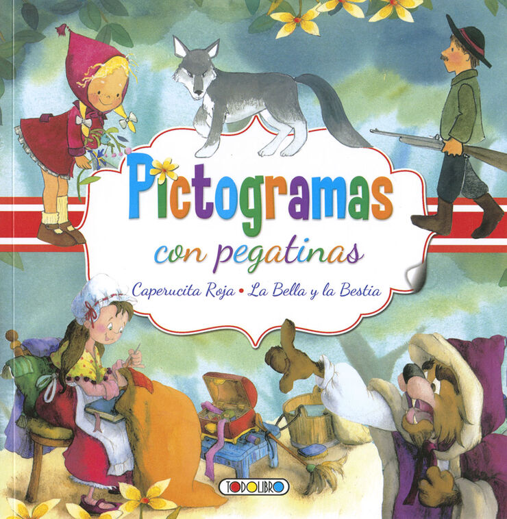 Pictogramas con pegatinas Caperucita Roja