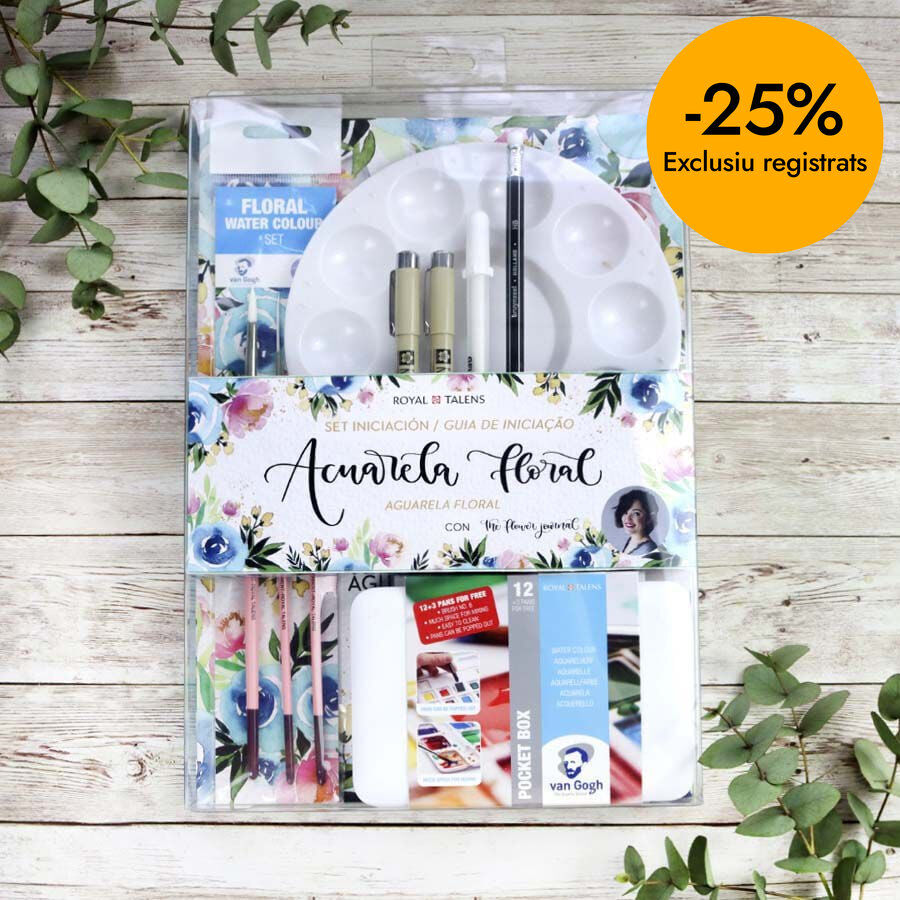 Set Acuarela Floral Van Gogh