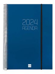 Agenda Finocam Opaque E40 dia/pàg 2024 Blau cat