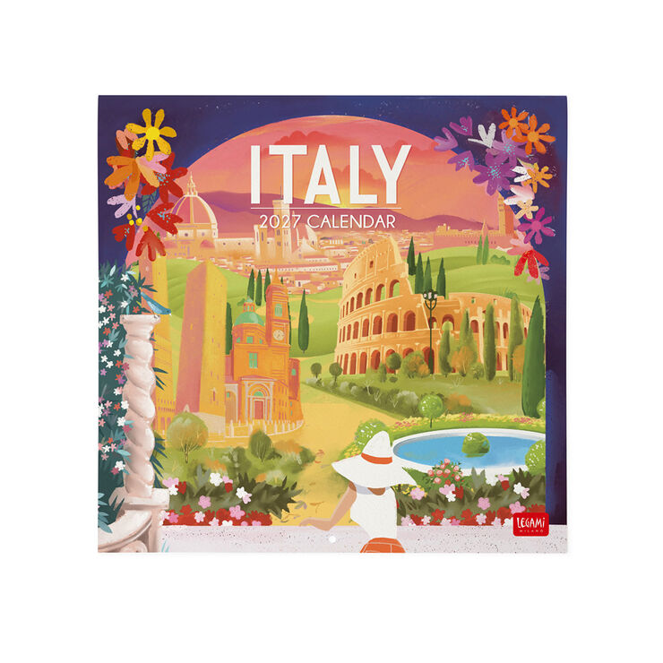 Calendario Legami 30x29 Pared Italy Multiling&uuml;e 2027
