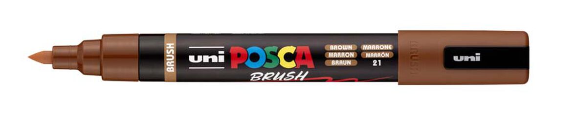Marcador Posca PC-5BR pinzell 1-4mm marró