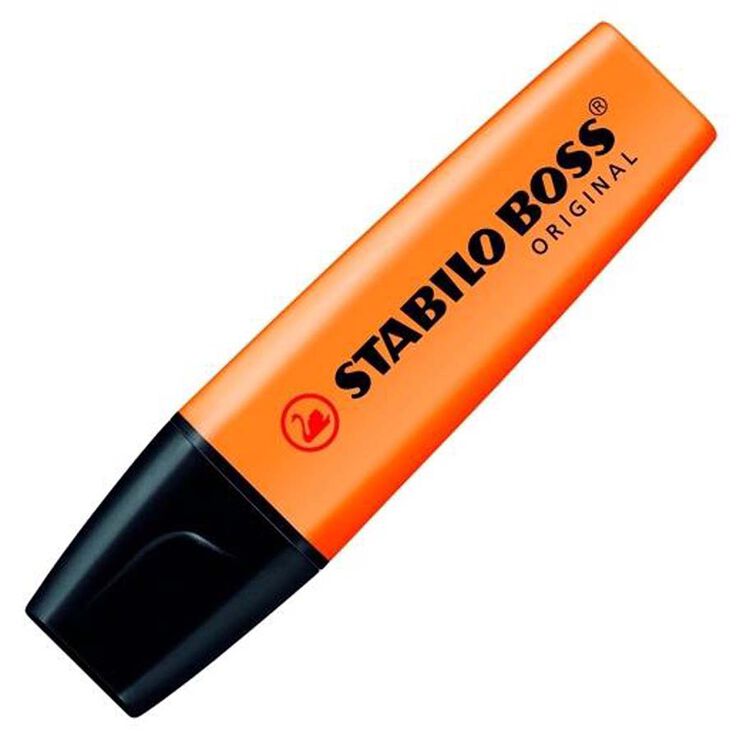 Marcador fluorescente Stabilo naranja 10u