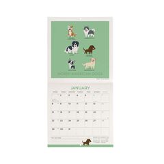 Calendari paret Legami 18X18 2024 Dogs World