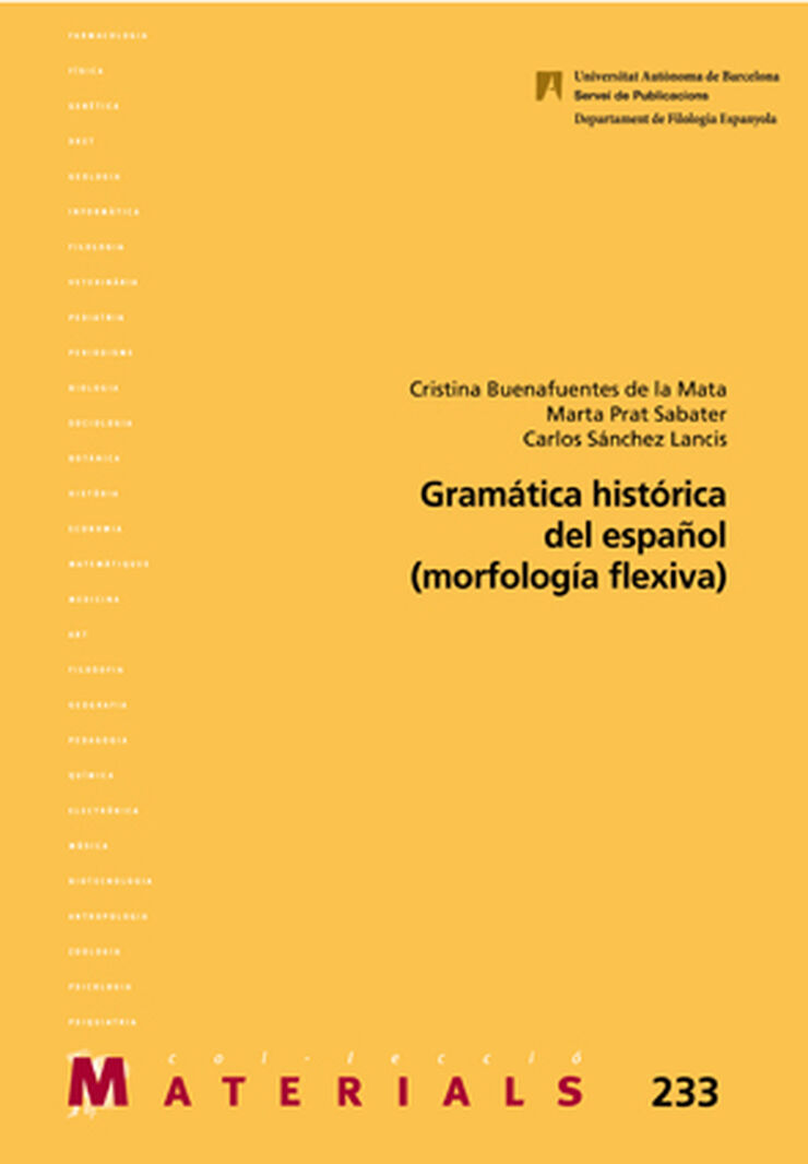 Gramática histórica del español