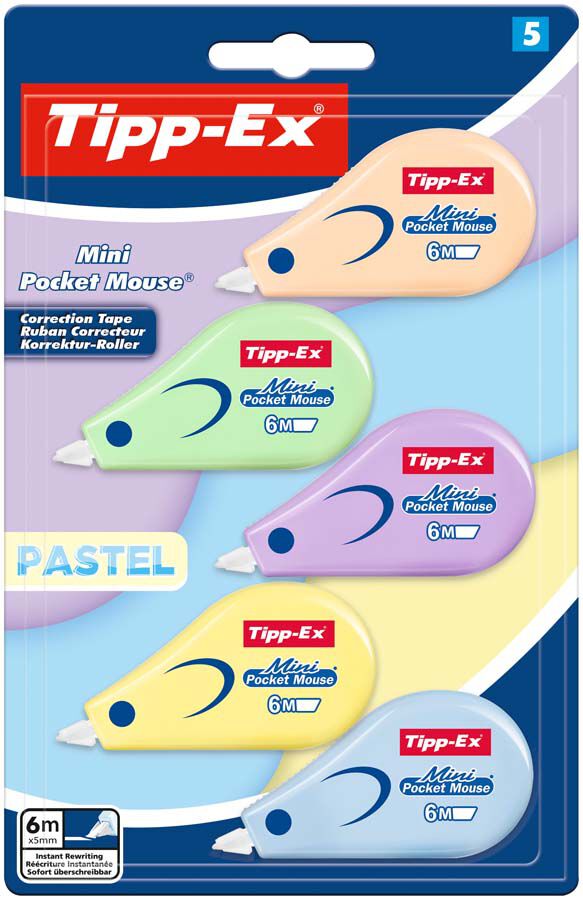 Corrector Pocket Mouse Pastel 5u