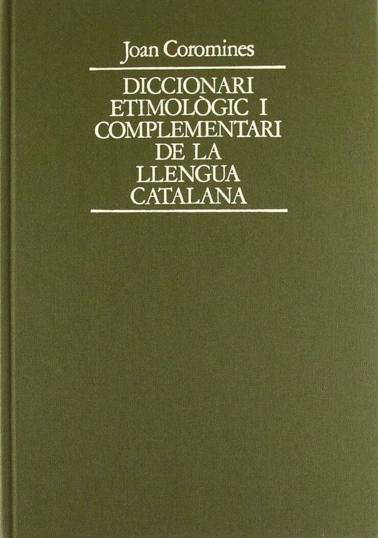 Diccionari etimològic de Llengua Catalana vol. 8