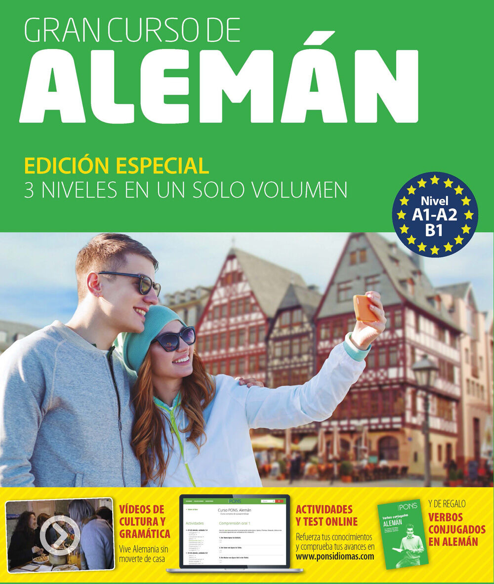 Gran Curso Pons Alem&aacute;n . 4 Libros+6 Cd+Dvd