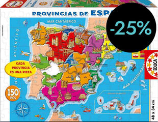 Puzle 150 piezas Mapa de España