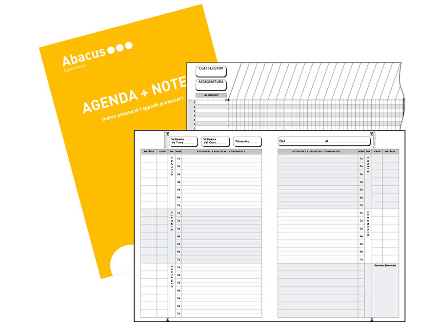 Agenda Memo Notas Abacus A4 catal&aacute;n