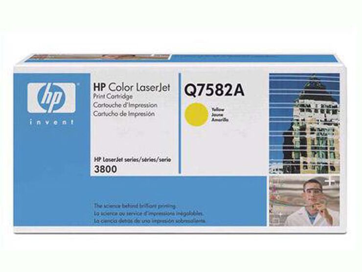 Tóner HP Original LaserJet CP3505 Amarillo
