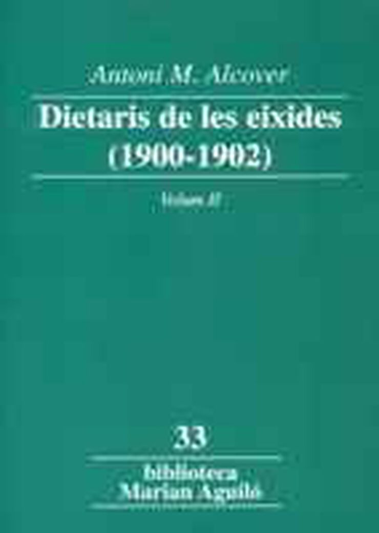 Dietari de les eixides (1900-1902). Volum 2