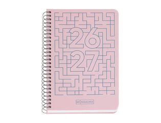 Agenda Escolar Activa D/P Mult. 2026-2027 Lab. Rosa