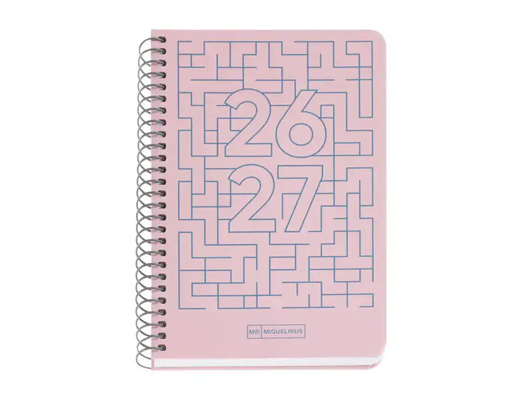 Agenda Escolar Activa D/P Mult. 2026-2027 Lab. Rosa