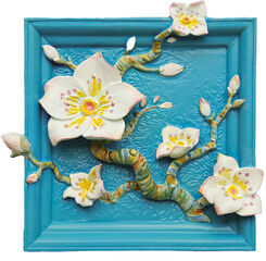 Pintura 3D Magn&egrave;tica flors d'albercoc