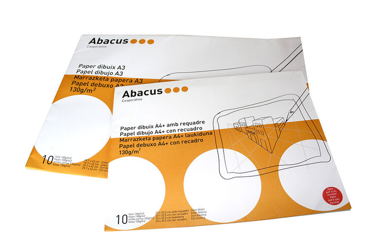 Làmines de dibuix Abacus A4 10 unitats